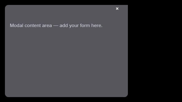 Modal showcase
