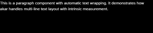 Paragraph showcase