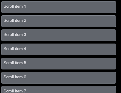 Scroll Area showcase